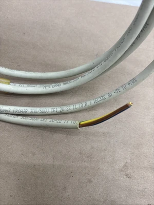 Brad Harrison Cordset: 7/8-16 Female Right Angle x Bare Wire, 3 Pins,PVC Coating