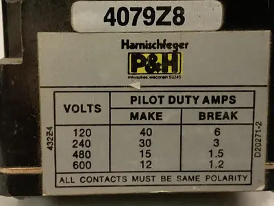 Harnischfeger P&H,4079Z8,Switch