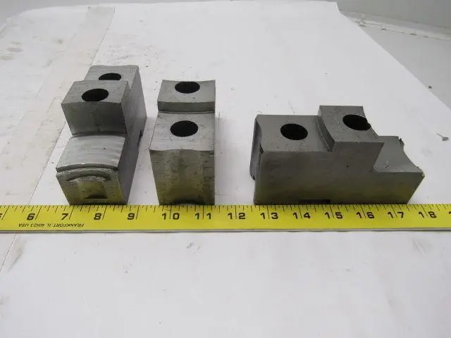 Daco 12KSEH Lathe Chuck Top Jaws 5" X 2-3/4" X 1-3/4" Lot Of 3
