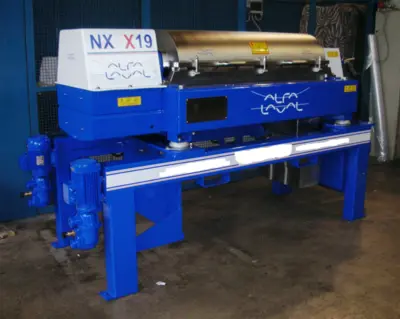 Alfa-Laval X19 tricanter centrifuge olive oil plant.