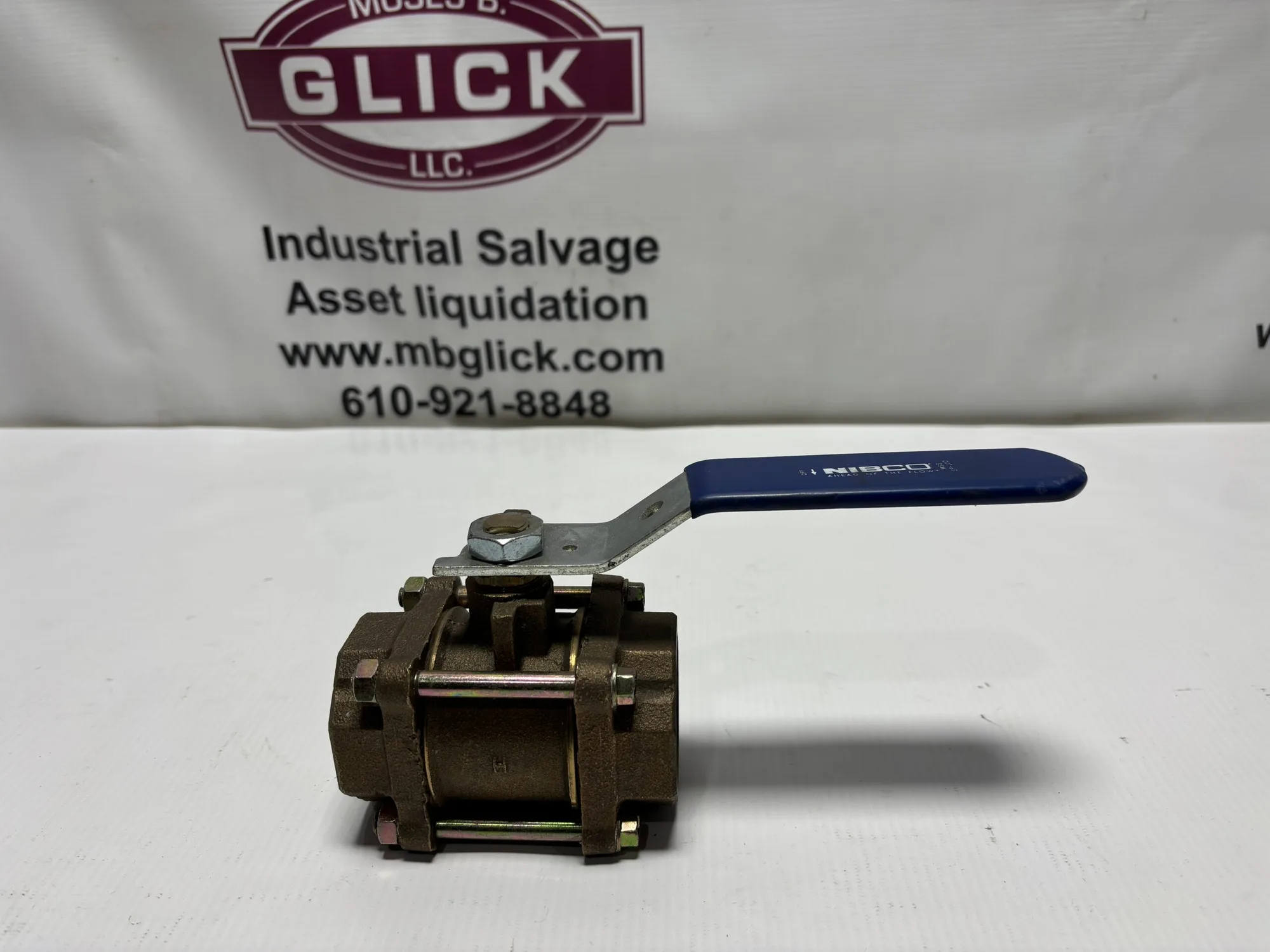 NIBCO T-590-Y-1-1/2 THD BALL VALVE 3-PIECE TYPE NPT THD 600 CWP