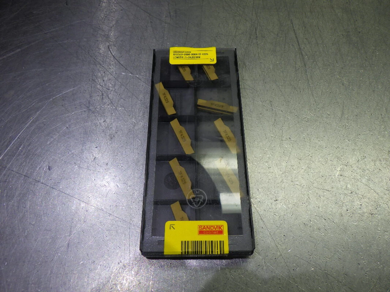 Sandvik Carbide Grooving Inserts QTY10 N123J2-0500-0004-TF 4325 (LOC3475)
