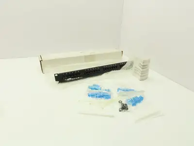 Black Box JPM100A Black Cat 3B Rack Mount Cat 3 Network Patch Panel 24 Port AT&T