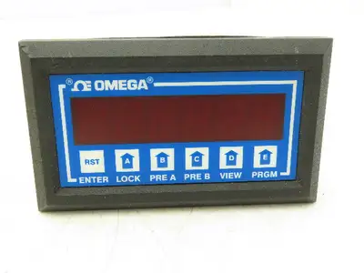 Omega DP-F75 Rate Meter Batch Control Totalizer 6 Digit Panel Meter 110V