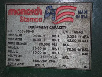 Used MONARCH STAMCO 103969 Levelers Ohio US | HGR 24 #1094844