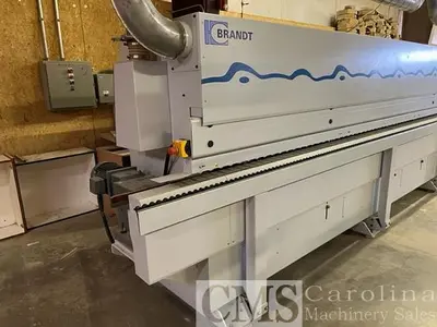 USED 2007 BRANDT KDF 680 SINGLE SIDED EDGEBANDER WITH PRE MILLING AND CORNER ROUNDING