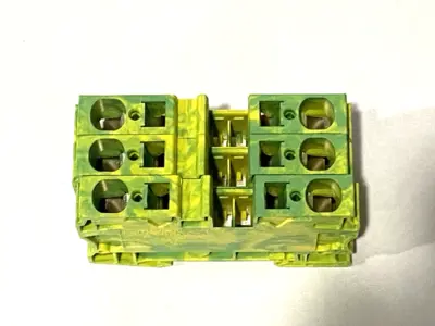 USED PHOENIX CONTACT PROTECTIVE CONDUCTOR TERMINAL BLOCK 3036165 LOT OF 3