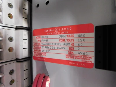 Used GE 947X0537F01 Starters Ohio US | Equipment Recovery Corp. #1330725