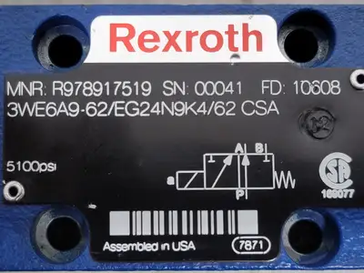 NEW REXROTH 3WE6A9-62/EG24N9K4/62