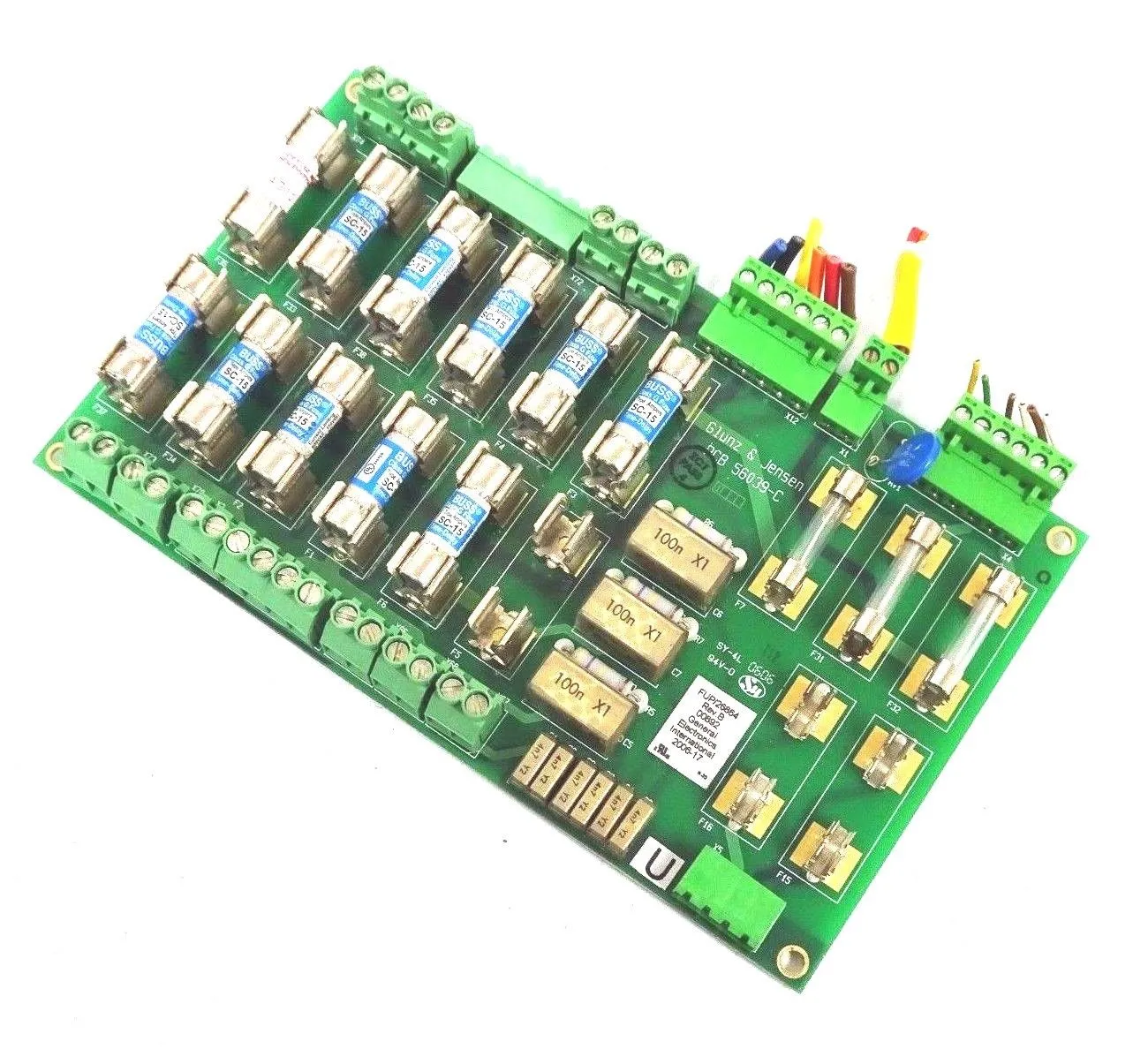 USED GLUNZ & JENSEN 56039-C FUSE BOARD