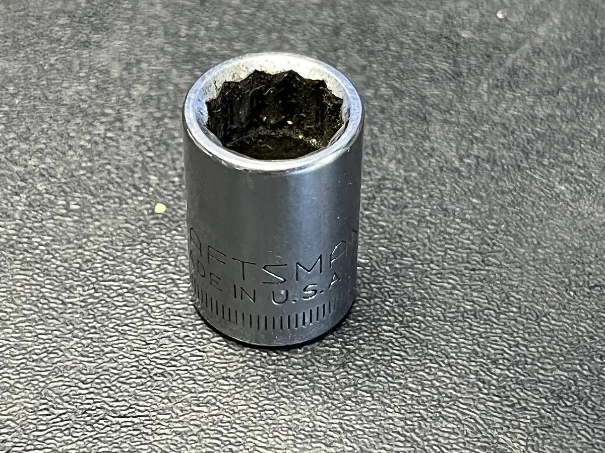 Craftsman USA 11mm 12 Point 3/8" Drive Shallow Socket 44309 G Series