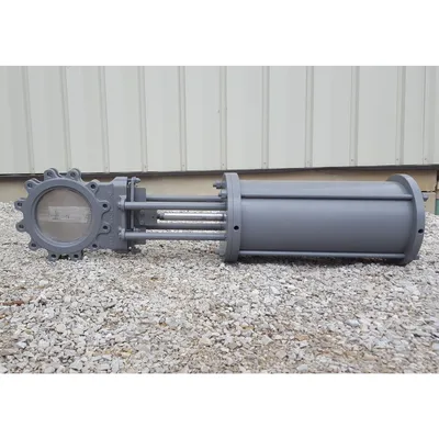 Used 10" DeZurik Knife Gate Valve - Stainless Steel
