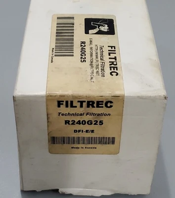 *NEW* Filtrec R240G25 Hydraulic Technical Filtration DFI-E/E + Warranty!