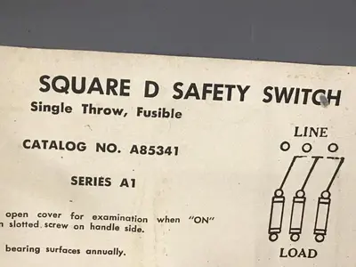 USED SQUARE D A85341