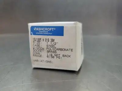 Used Ashcroft 0-30Psi Universal Pressure Meters South Carolina US | Palmetto Automation #1505528