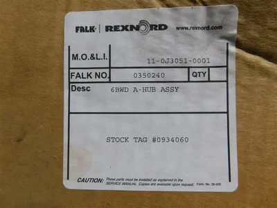 Falk Rexnord 0350240 6BWD A-HUB Assy. Stock No. 0934060