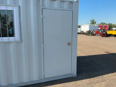 New 12’ Job Site Storage Container, 12’x87-1/2”x98-1/2” tall overall, Swing Doors on One End with 7’...