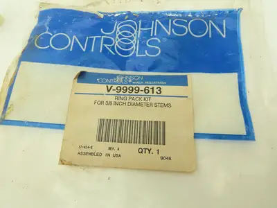 Johnson Controls V-9999-613 Packing Kit 3/8" Stem  2 Rings One Follower