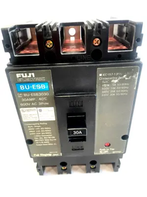 NEW FUJI ELECTRIC BU-ESB-3030-L CIRCUIT BREAKER 600VAC 30A 3POLE BUESB3030L