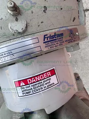 USED FRISTAM FZX2150 CENTRIFUGAL PUMP SKID W/ BALDOR RELIANCE 7.5 HP MOTOR 208/460V