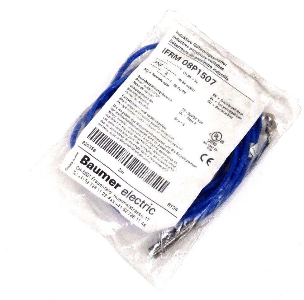NEW BAUMER IFRM-08P1507 PROXIMITY SENSOR IFRM08P1507