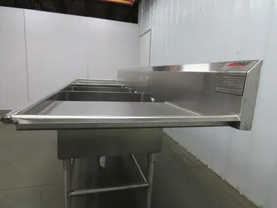 Eagle YSINK Stainless Steel 3 Bay Sink 26x20" Compartment Dual 24" Drainboard