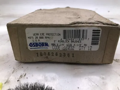 Osborn 11032 2″ Wire Wheel Disc Brush .008 X 1/4″ X 1/2″ 20,000RPM -NIB of 12