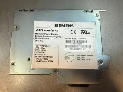 Siemens A5E02625806-K7 Rev: k7 CV5_AC Modular Power Supply (5.3.1)