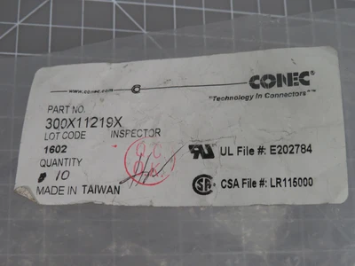 New | in-Stock CONEC _UNKNOWN_ Connector Accessories Texas US | OCO Industrial #1719796
