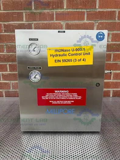 Used INTERFACE DEVICES H030/30 INTENSIFIER PUMP W/ MILLIPORE 20"X 9" X 24" ENCLOSURE Pumps | Equipment Lab #486653
