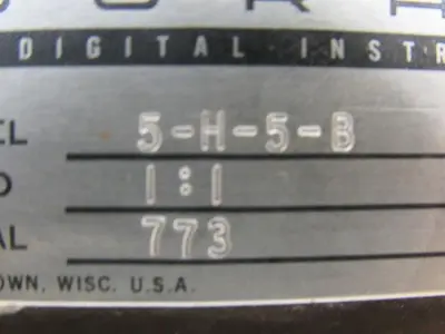 Durant 5-H-5-B 5 Digit Mechanical Stroke Counter W/Bracket Extension Arm