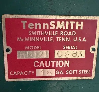 USED TENNSMITH HB121