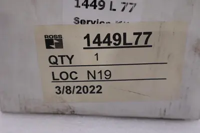 BRAND NEW ROSS CONTROLS 1449L77 VB KIT FOR D2153A5914 STOCK H204A