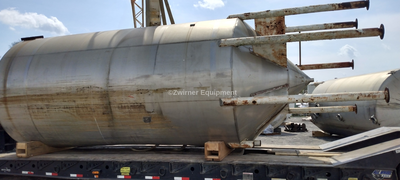 10,000 GALLON STAINLESS STEEL VERTICAL SINGLE SHELL STORAGE TANK