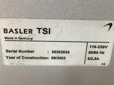 USED BASLER VISION TSI