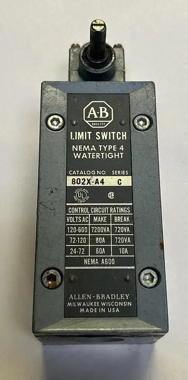 Used ALLEN-BRADLEY 802X-A4 Miscellaneous Equipment (Electrical & Power) Ohio US | Surplus Asset Holdings #1238175
