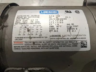 101769.00,F718B-40KB5-J | Leeson 101769.00 Electric Motor w/ Boston Gear F718B-40KB5-J Speed Reducer - Used