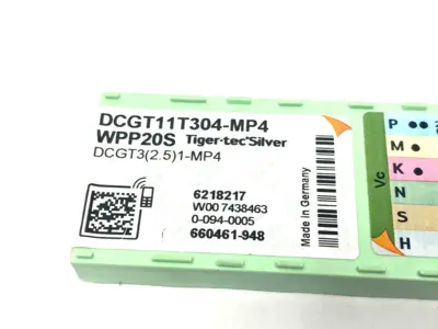 USED WALTER DCGT11T304-MP4 TIGER-TEC SILVER TURNING INSERTS