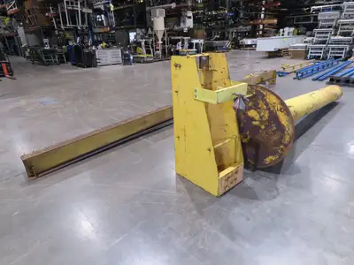 1/4 Ton 500 Lb Free Standing Jib Crane 20' Span 12' Height Under Beam