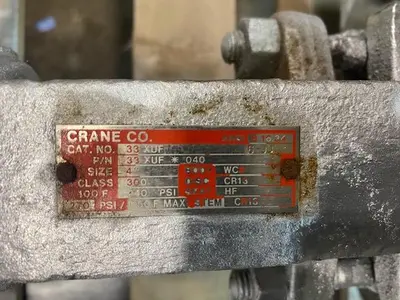 Used 1990 CRANE CO. SIZE 4" Valves/Fittings Pennsylvania US | Global Equipment International, LLC #185854