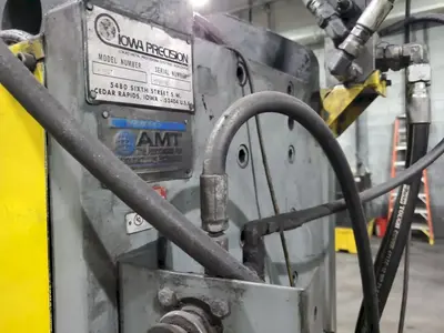 20 TON IOWA PRECISION MODEL #HP20T HUYDRAULIC CUTOFF PRESS with DIE ACCELERATOR AND BECK CONTROLS: YOBRO #25049
