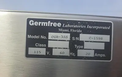 USED GERMFREE LAB INC CGB-3SS