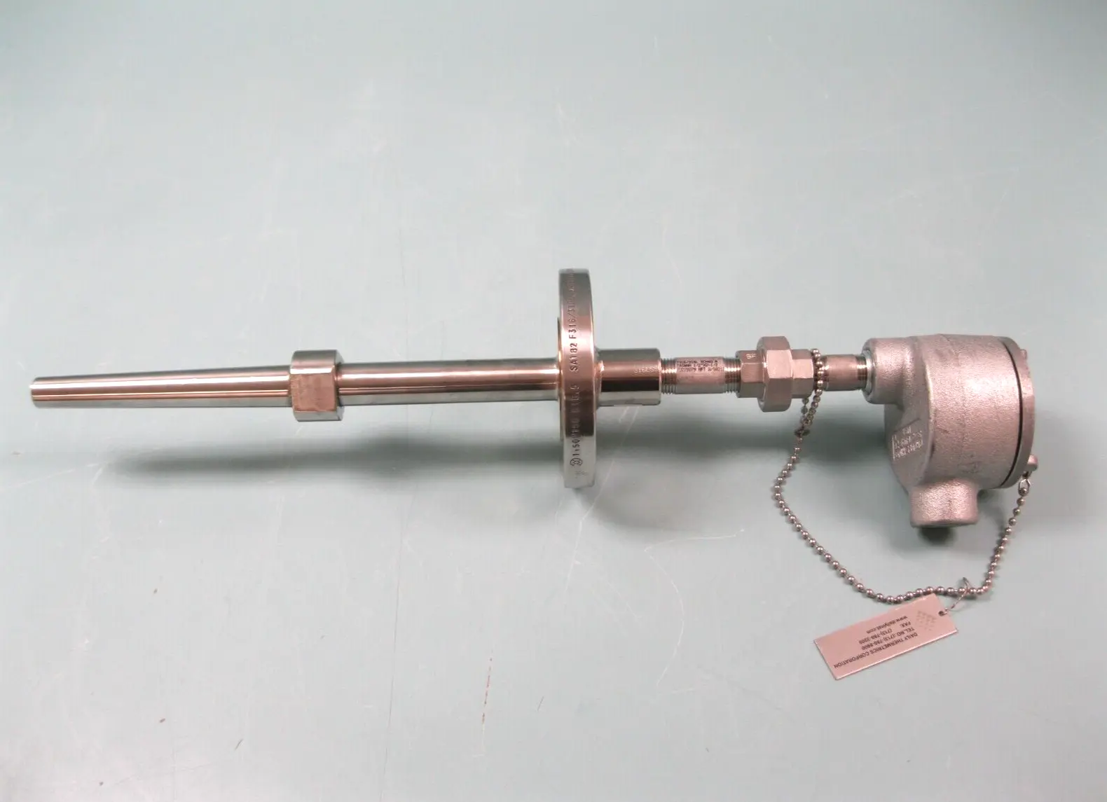 NEW Daily Thermetrics 1 1/2" 150# Flanged Thermocouple 12.25" Probe F20