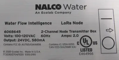 NEW NALCO 6068645 TRANSMITTER BOX 10-3544-00001