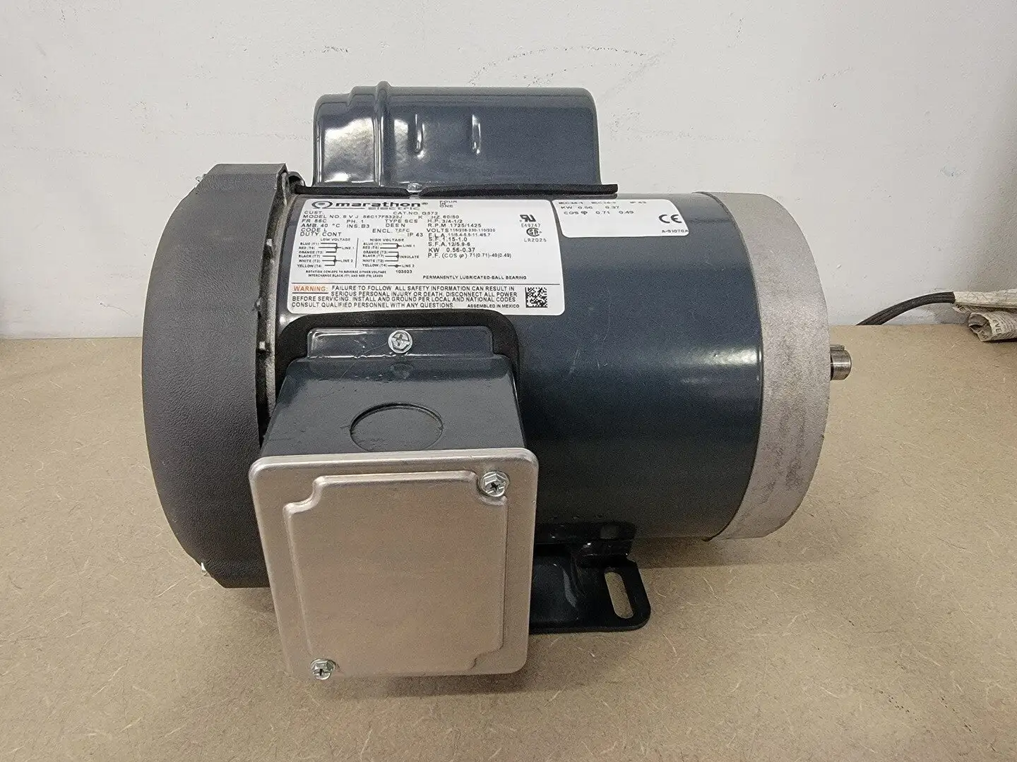 USED MARATHON ELECTRIC 56C17F5322J