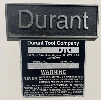 NEW 2001 DURANT MD-401-U / VSMD20-DC