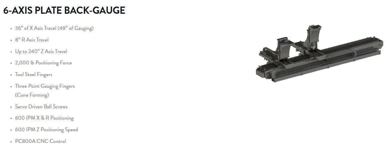 BACKGAUGES FOR PRESS BRAKES: YOBRO #25048
