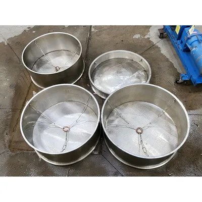 Used 300 Gallon Stainless Steel Liquid Strainer Basket Tank