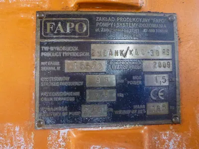 FAPO 2XEANK/K40-30RS Pump Positive - Europe | Perry Equipment (9)