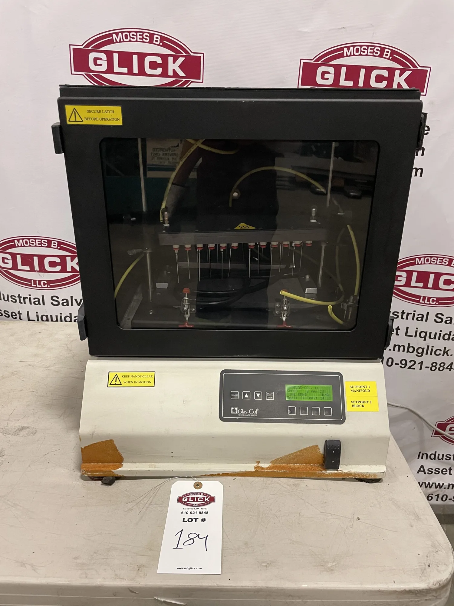 GLAS-COL 099A HEATED GAS MANTLE SHAKER / MIXER EVAPORATOR